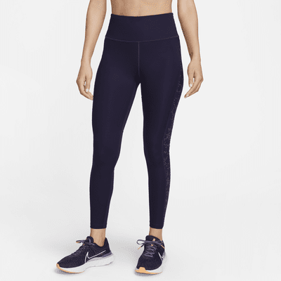 Leggings estampados de tiro medio de 7/8 con bolsillos para mujer Nike Fast