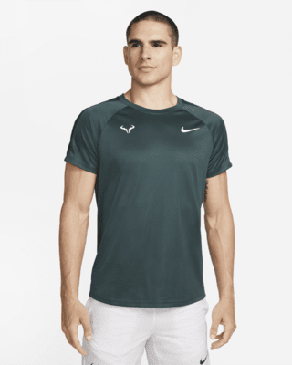 Nike Rafa Challenger - Verde - Camiseta Tenis Hombre