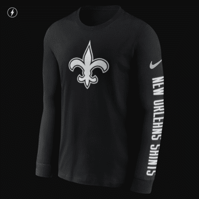 Lids New Orleans Saints Nike Team Slogan Long Sleeve T-Shirt - Black