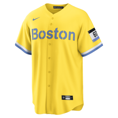 Jersey Nike Dri-FIT ADV de la MLB Limited para hombre Trevor Story Boston Red Sox City Connect