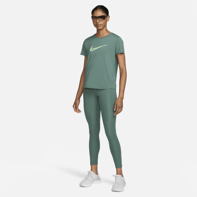 Nike One Swoosh Dri-FIT kortermet løpeoverdel til dame