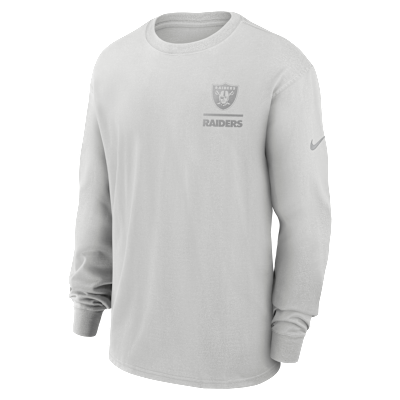 Playera de manga larga Nike de la NFL para hombre Las Vegas Raiders Essential Heavy Max90