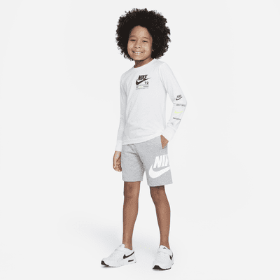 Nike Illuminate Microtype Long Sleeve Tee Little Kids' T-Shirt. Nike JP