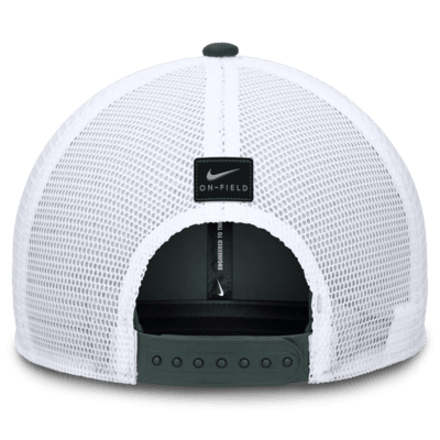 Michigan State Spartans On-Field Swoosh Men's Nike Dri-FIT College Trucker Adjustable Hat