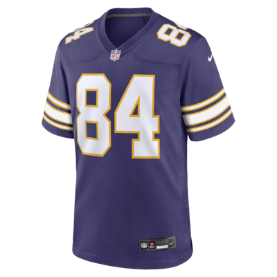 Jersey de fútbol americano Nike de la NFL Game para hombre Randy Moss Minnesota Vikings