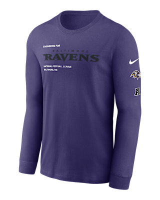 Мужская футболка Baltimore Ravens Play To Win Essential Nike NFL Long-Sleeve