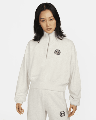 Женский свитшот Nike Sportswear Oversized 1/2-Zip Crop Fleece