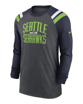 Lids Seattle Seahawks Nike Fashion Tri-Blend Long Sleeve T-Shirt - Green