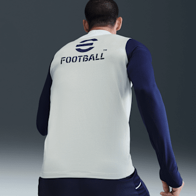 Fotbollsträningströja Inter Milan Strike Nike Dri-FIT för män