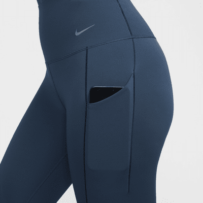 Leggings a 7/8 de cintura subida e suporte médio com bolsos Nike Universa para mulher