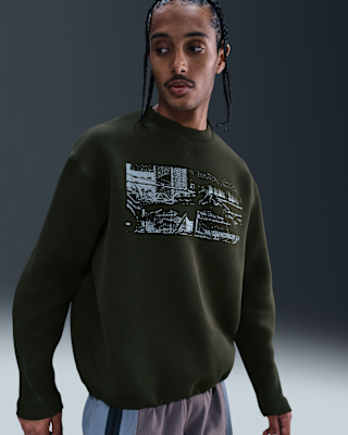 Мужские  Nike Tech Fleece Crew with Reflective Accents