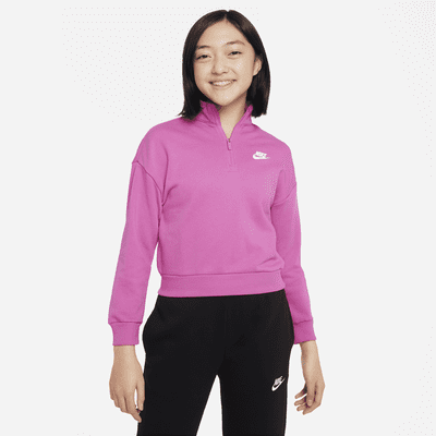Nike Girl`s Full Zip Jacket & Jogging Pants 2 Piece Set (Racer Pink