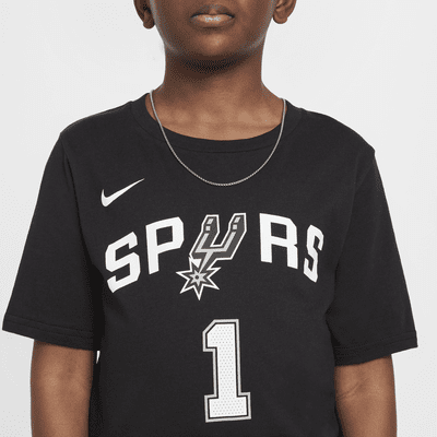 T-shirt Nike NBA Victor Wembanyama San Antonio Spurs Essential pour ado