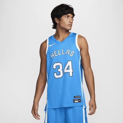 Jersey de básquetbol Nike para hombre Giannis Antetokounmpo Greece Limited Road 