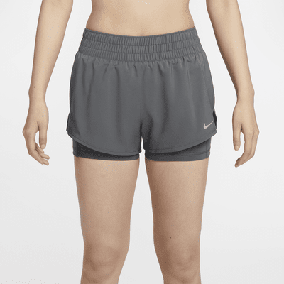 Nike Dri-FIT One Women's Mid-Rise 8cm (approx.) 2-in-1 Shorts