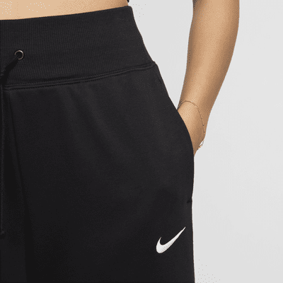 Nike Sportswear Phoenix Fleece Pants de entrenamiento de French Terry de tiro alto y de pierna ancha para mujer