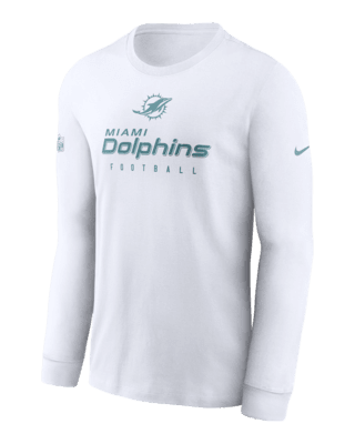 Nike Men's Dri-Fit Sideline Velocity (NFL Miami Dolphins) Long-Sleeve T-Shirt in Green, Size: 3XL | 00KX3GT9P-078