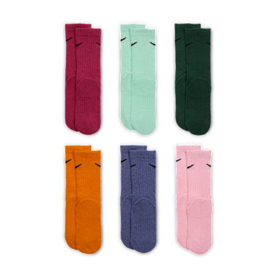 Nike Dri-FIT Performance Basics Little Kids' Crew Socks (6 Pairs)