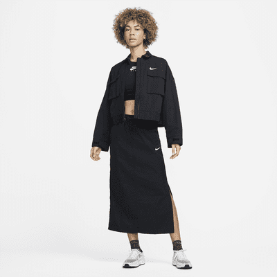 Gonna a vita alta in tessuto Nike Sportswear Essential – Donna