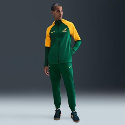 Springboks Nike Rugby-træningshættetrøje med fuld lynlås til mænd