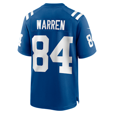 Tyler Warren Indianapolis Colts 2025 NFL Draft First Round Pick Men's Nike NFL Game Jersey