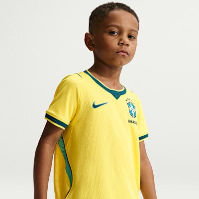 Brazil 2026 Stadium Home Little Kids' Nike Dri-FIT Soccer Replica Jersey from Nike - $85