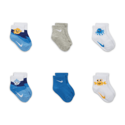 Nike Coral Reef Baby Socks (6 Pairs) Baby Socks. Nike UK