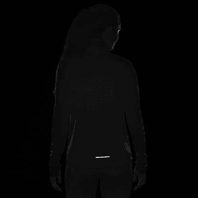 Capa intermedia de correr Dri-FIT con cierre de 1/4 para mujer Nike Swoosh