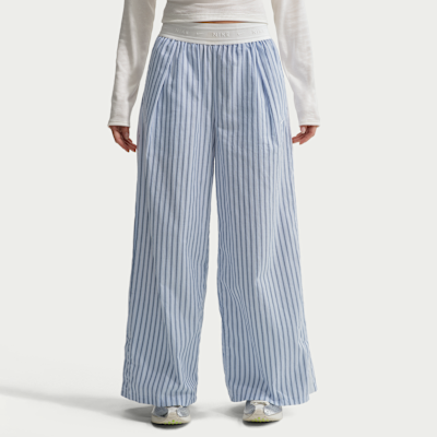 Nike Sportswear Chill Poplin Women's Loose Mid-Rise Woven Striped Trousers