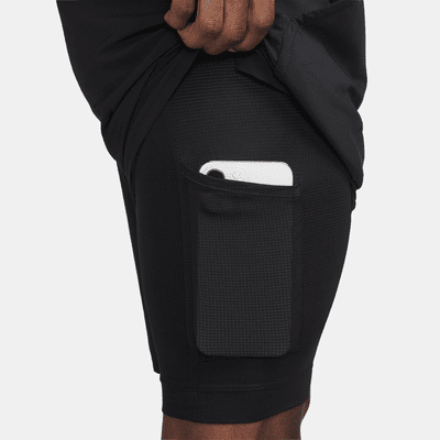 Nike Unlimited Pantalón corto versátil Dri-FIT 2 en 1 de 18 cm - Hombre