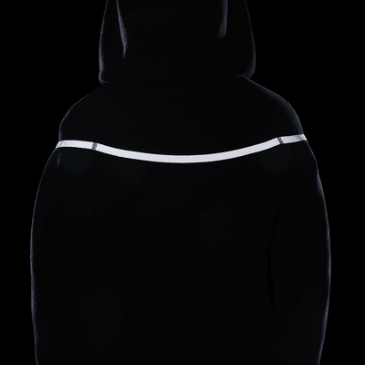 Bluza z kapturem i zamkiem na całej długości o designie odbijającym światło dla dużych dzieci (chłopców) Nike Sportswear Tech Fleece