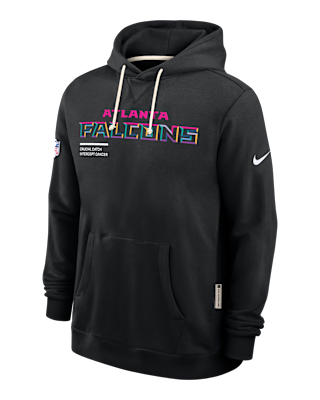 Мужское худи Atlanta Falcons Crucial Catch Sideline Nike Dri-FIT NFL Pullover Hoodie