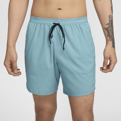 Nike Stride Dri-FIT hardloopshorts met binnenbroek voor heren (18 cm)