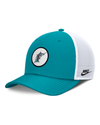 Мужские  Florida Marlins Cooperstown Rise Nike Dri-FIT MLB Trucker Adjustable Hat