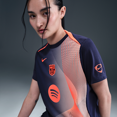 FC バルセロナ アカデミー プロ サード ウィメンズ ナイキ Dri-FIT トータル 90 サッカー プレマッチ トップ