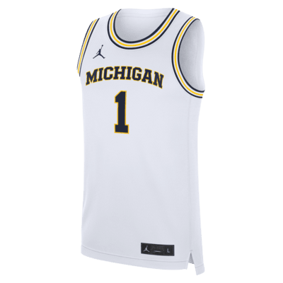 Michigan Wolverines Replica Men's Jordan Brand College Basketball Jersey