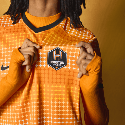 Jersey Nike Dri-FIT de la NWSL tipo réplica para mujer Houston Dash 2024 Stadium Primary