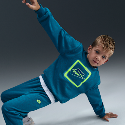 Nike Glow With Me Little Kids' Lightweight Fleece 2-Piece Crew Set