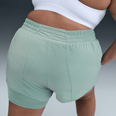 Nike Dri-FIT One Women's High-Waisted 3" 2-in-1 Shorts (Plus Size)