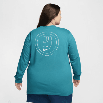 Sabrina Women's Long-Sleeve Basketball T-Shirt (Plus Size)