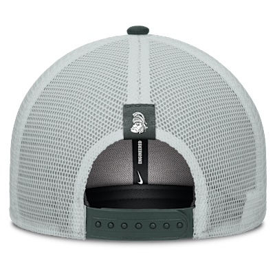 Gorra de rejilla universitaria Nike Dri-FIT ajustable para hombre Michigan State Legacy Arch Rise