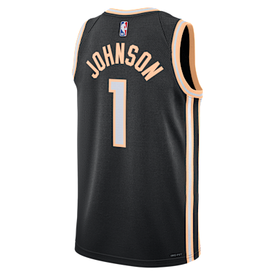 Jalen Johnson Atlanta Hawks City Edition Men's Nike NBA Swingman Jersey