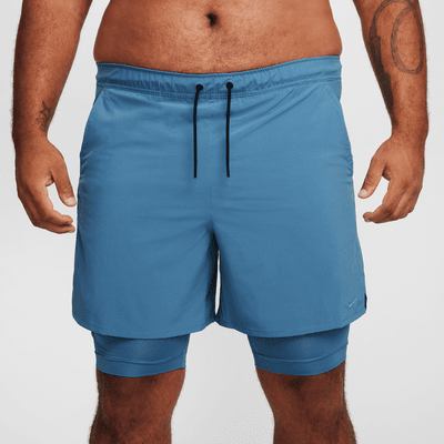 Shorts versátiles Dri-FIT de 18 cm 2 en 1 para hombre Nike Unlimited