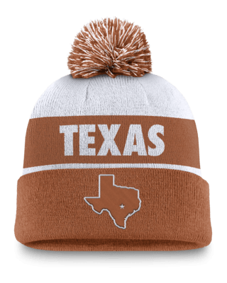 Мужские  Texas Longhorns Primetime Peak Nike College Cuffed Pom Beanie