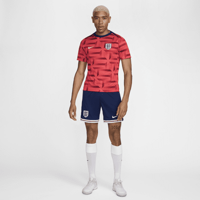 Camisola de futebol de manga curta do equipamento de aquecimento Nike Dri-FIT Academy Pro Inglaterra para homem