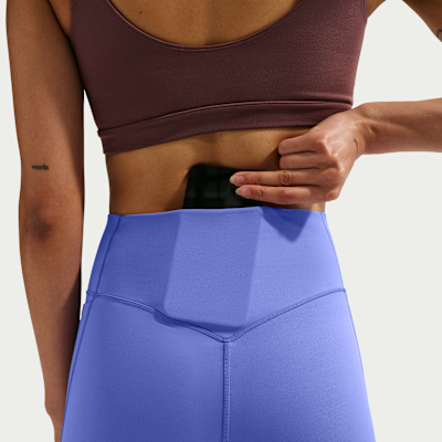 Damskie legginsy o pełnej długości z wysokim stanem bez przedniego szwu Nike Universa