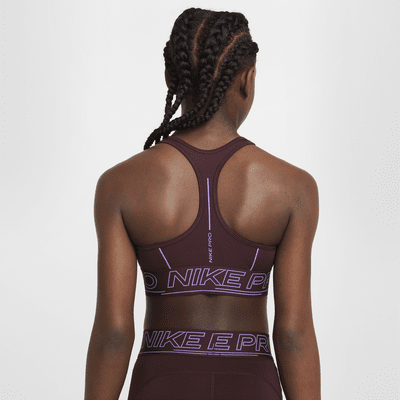 Nike Pro Swoosh Sport-BH für Mädchen