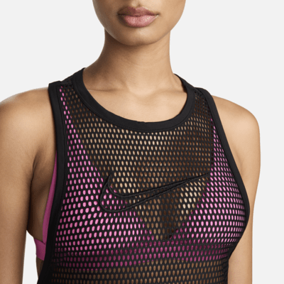 Vestido tipo salida de baño de malla para mujer Nike Swim