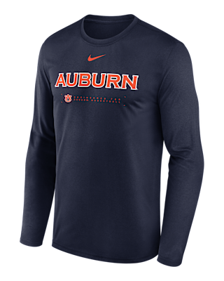 Мужская футболка Auburn Courtside Basketball Shootaround Legend Nike Dri-FIT College Long-Sleeve для баскетбола