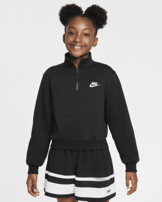 Подростковые  Nike Sportswear Club Big Kids' (Girls') Fleece 1/2-Zip Top